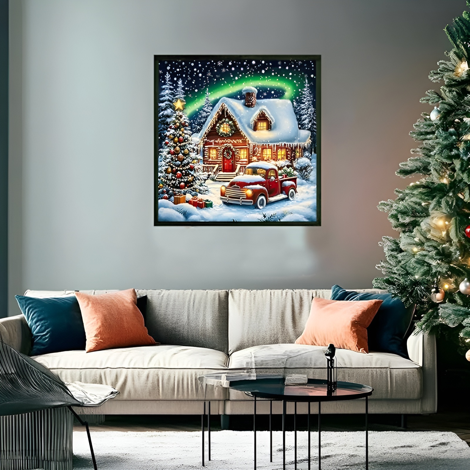 Round Full Drill 5D Christmas Diamond Painting Art Kits