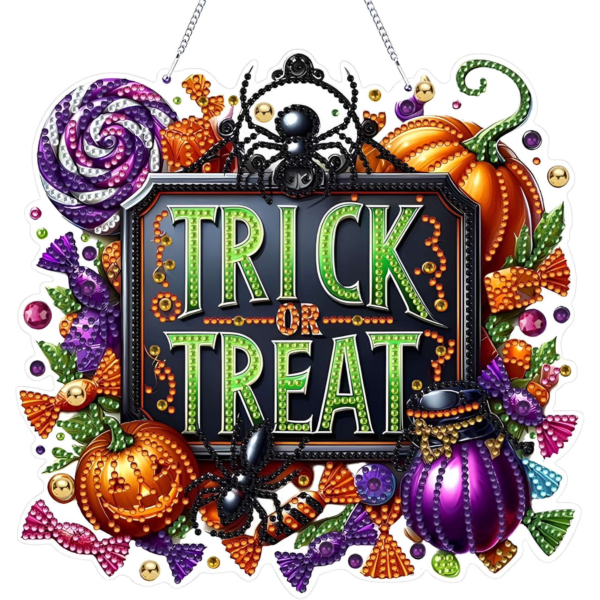 DIY Christmas Ornament Diamond Art Kit with Double Sided Design