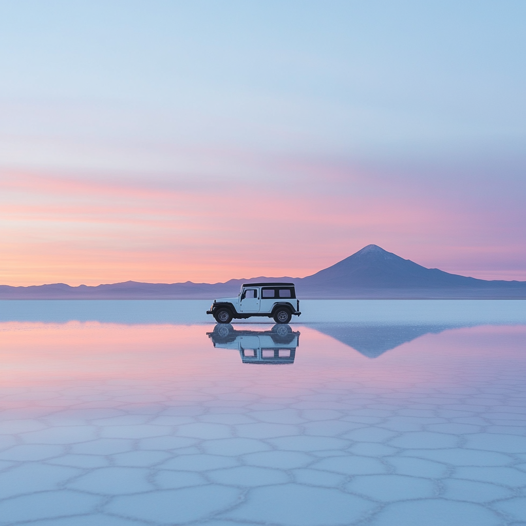 Salar De Uyuni Salt Mirror Paint by diamonds art