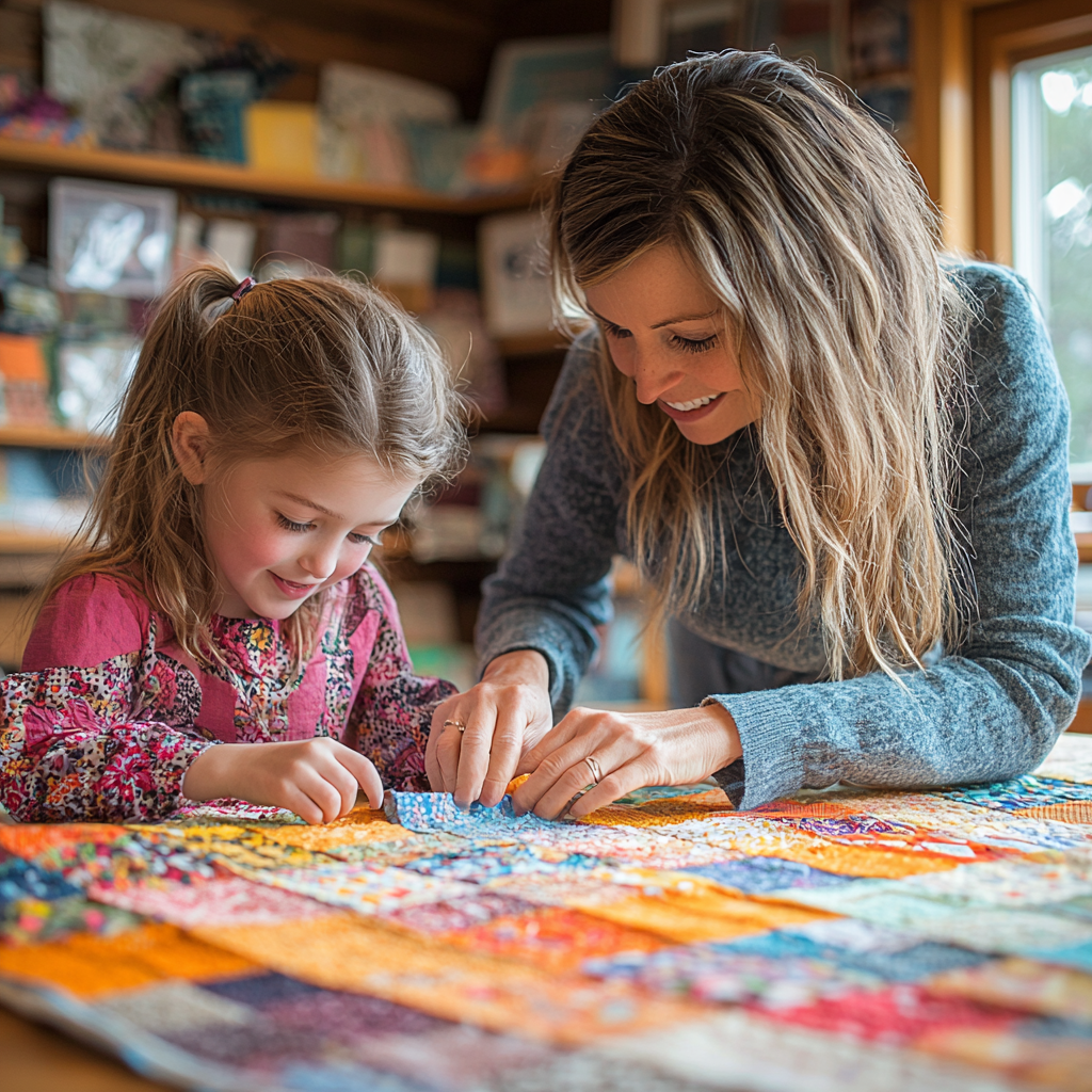 Cherished Echoes: Crafting A Family Memory Quilt Paint By Diamond