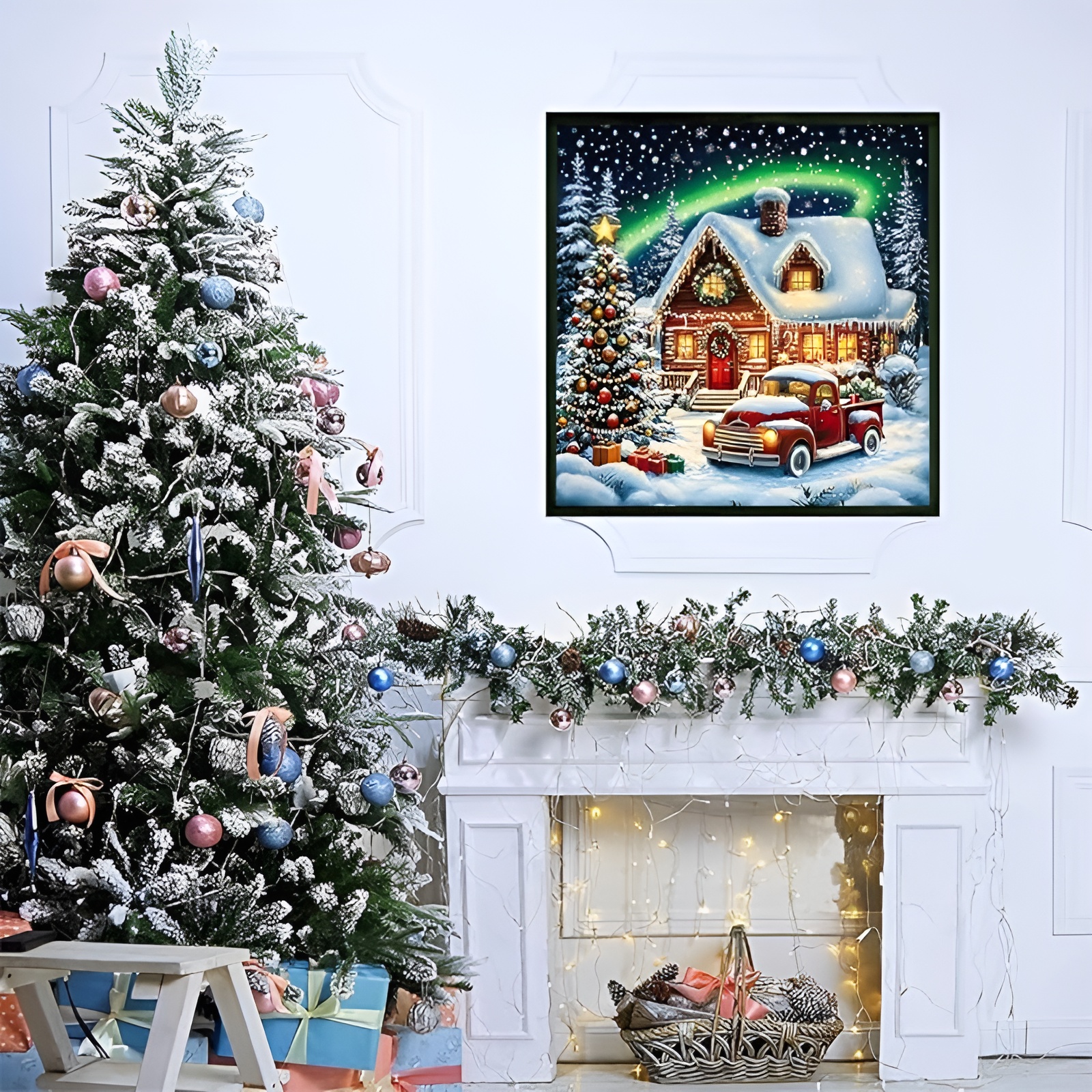 Round Full Drill 5D Christmas Diamond Painting Art Kits