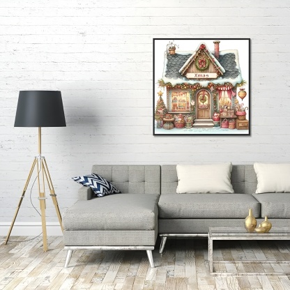 DIY 5D Diamond Art Kit for Adults with Gnome and Snowman Holiday Theme