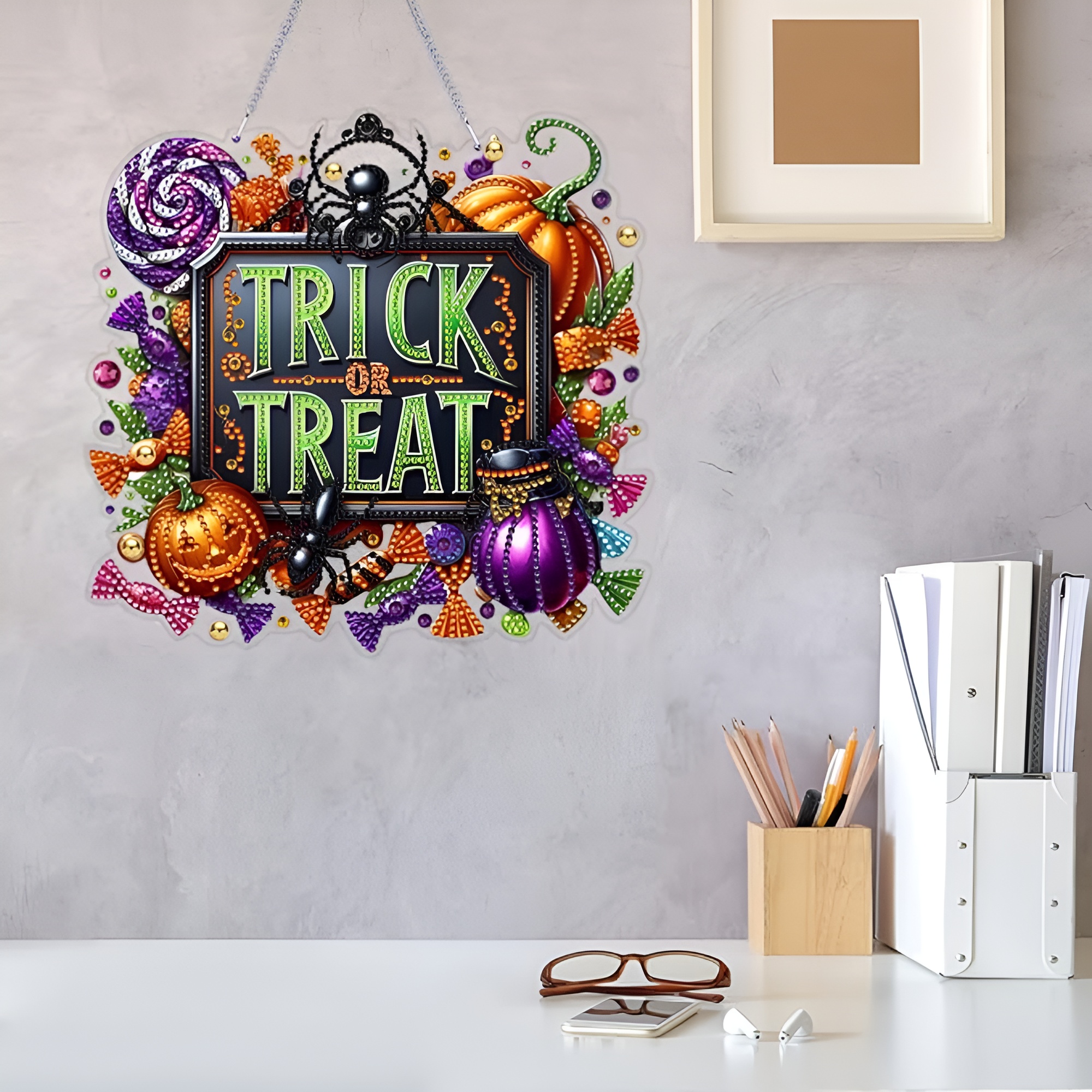 DIY Christmas Ornament Diamond Art Kit with Double Sided Design