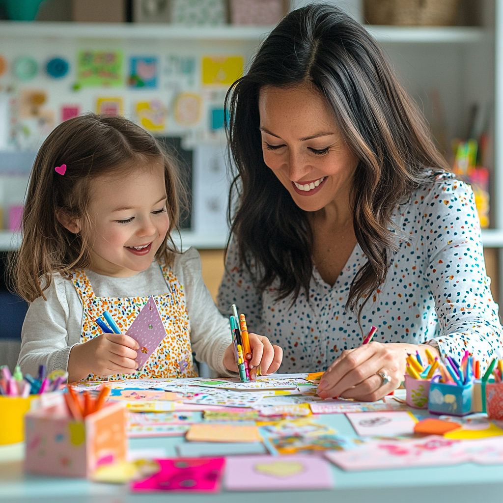 Crafting Love: Creating Handmade Cards Together Paint By Diamond