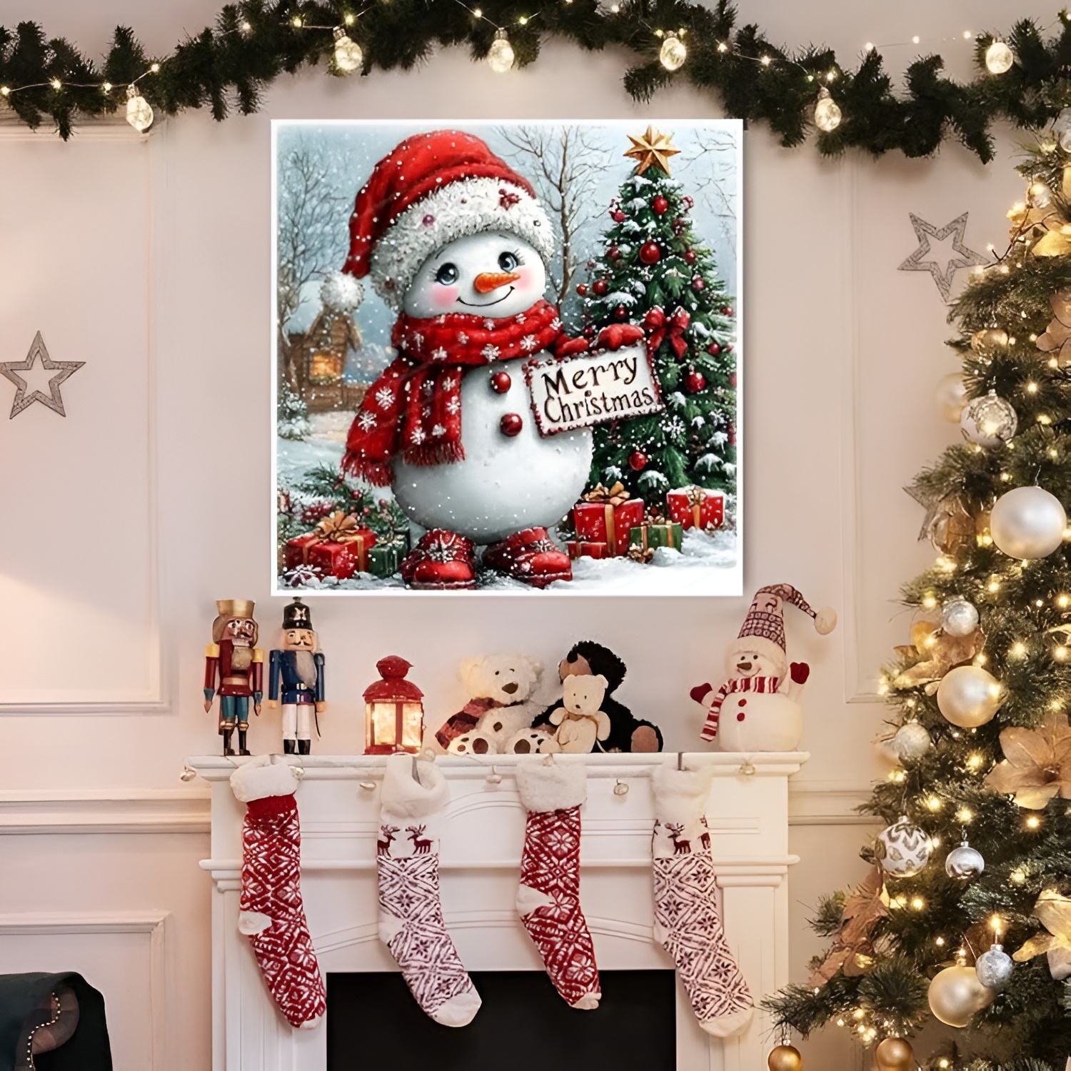 Wall Decor Arts Craft 5D Christmas Diamond Art Kits