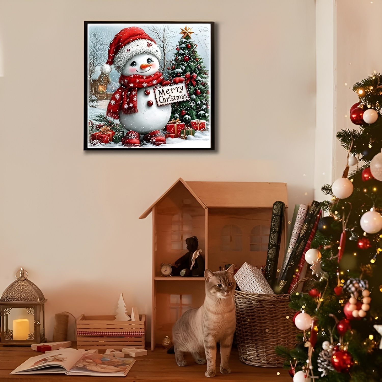 Wall Decor Arts Craft 5D Christmas Diamond Art Kits