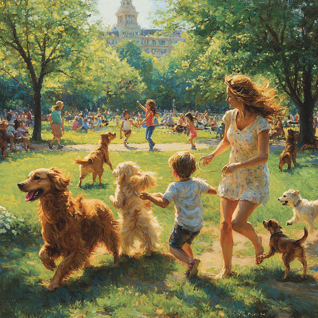 Paws And Play: A Day Of Fun With Pets Paint By Diamond