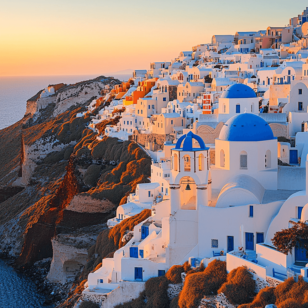 Santorini Caldera - Aegean Sea Paint By Color