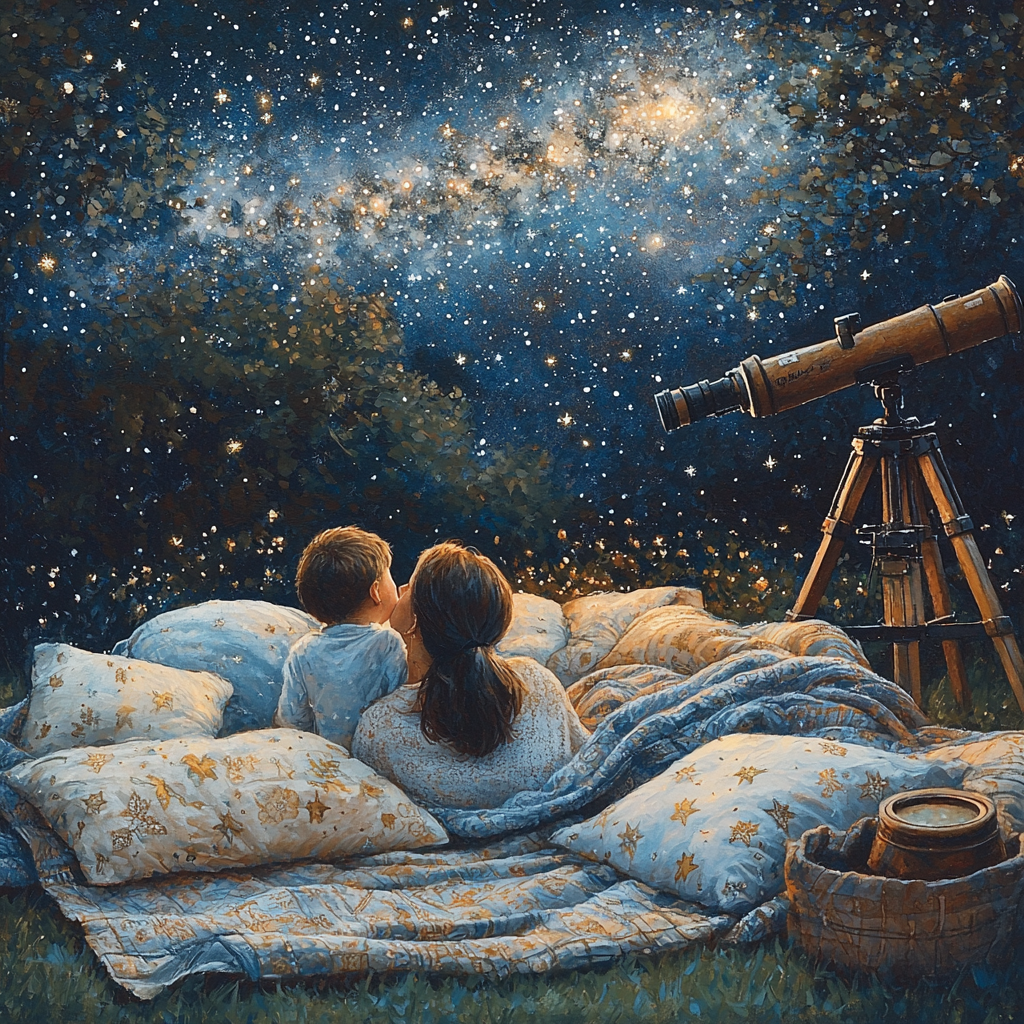 Moonlight Dreams: A Stargazing Experience Paint By Diamond