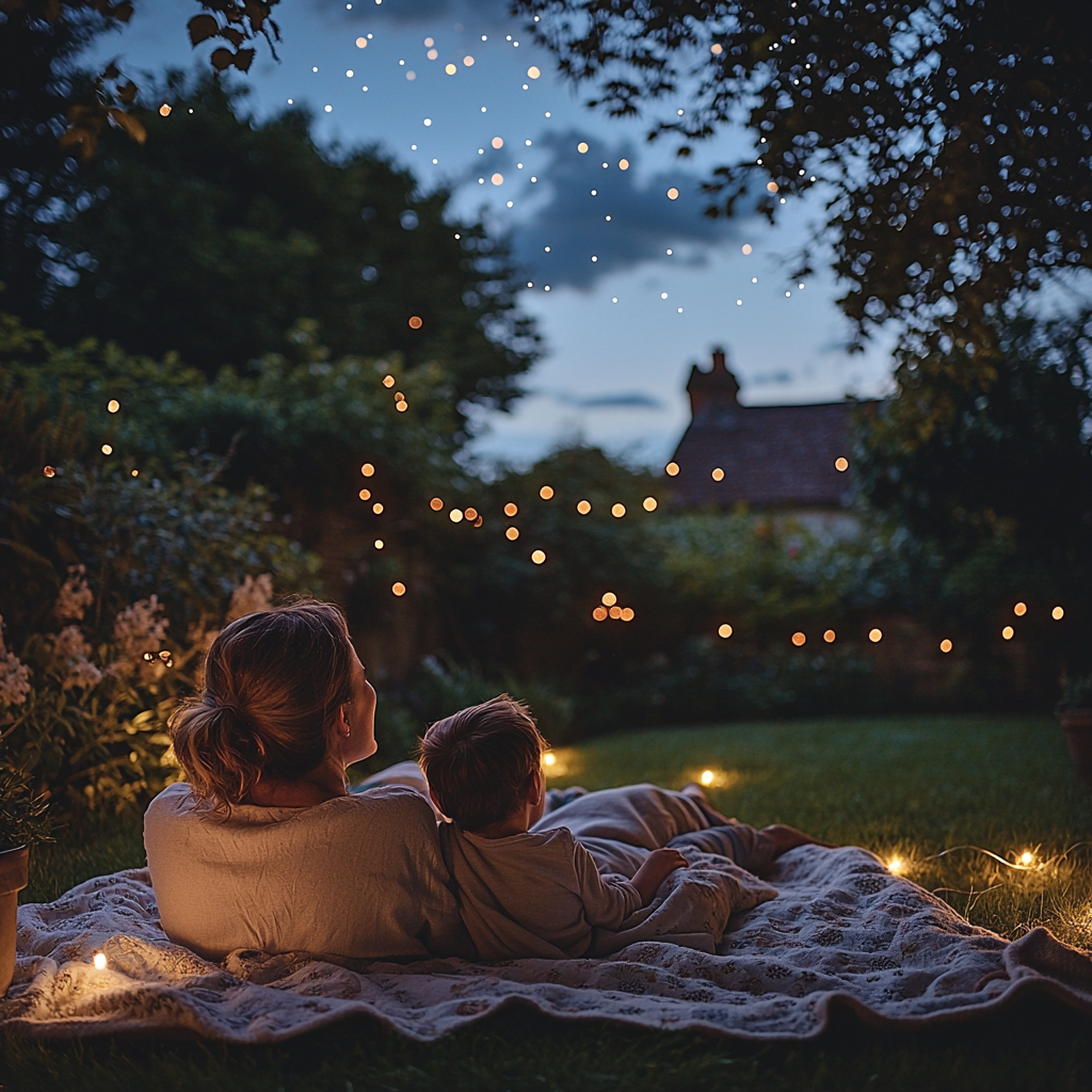 Starlit Conversations: A Night Of Sharing Dreams Paint By Diamond