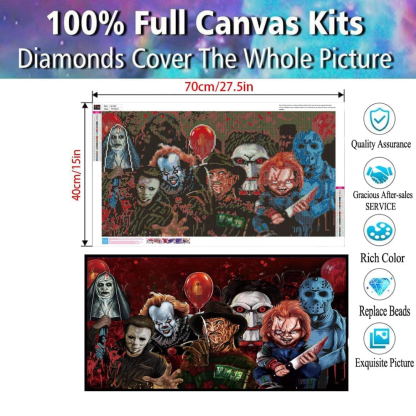 Halloween Paint by Diamond Clown Art Kit