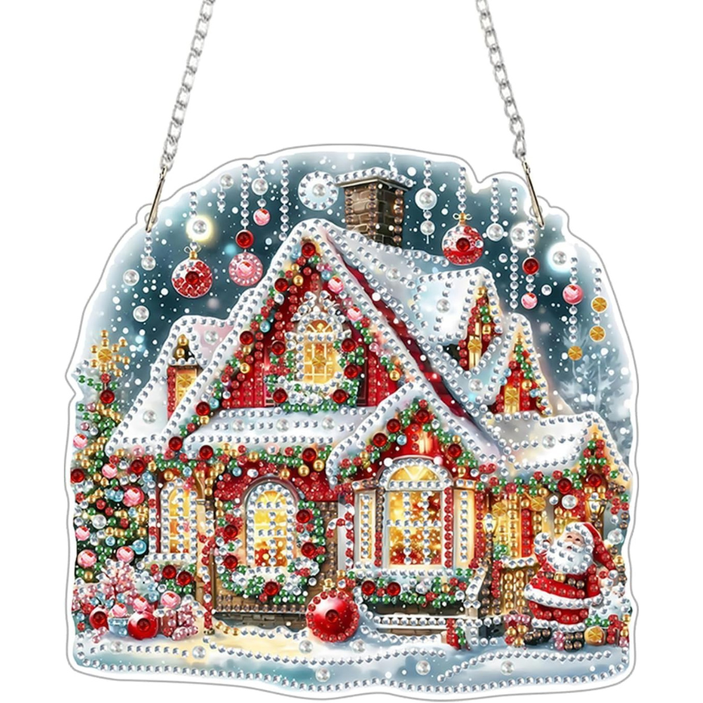 Snowman Diamond Painting Kit for Christmas Decorations and DIY Home Craft