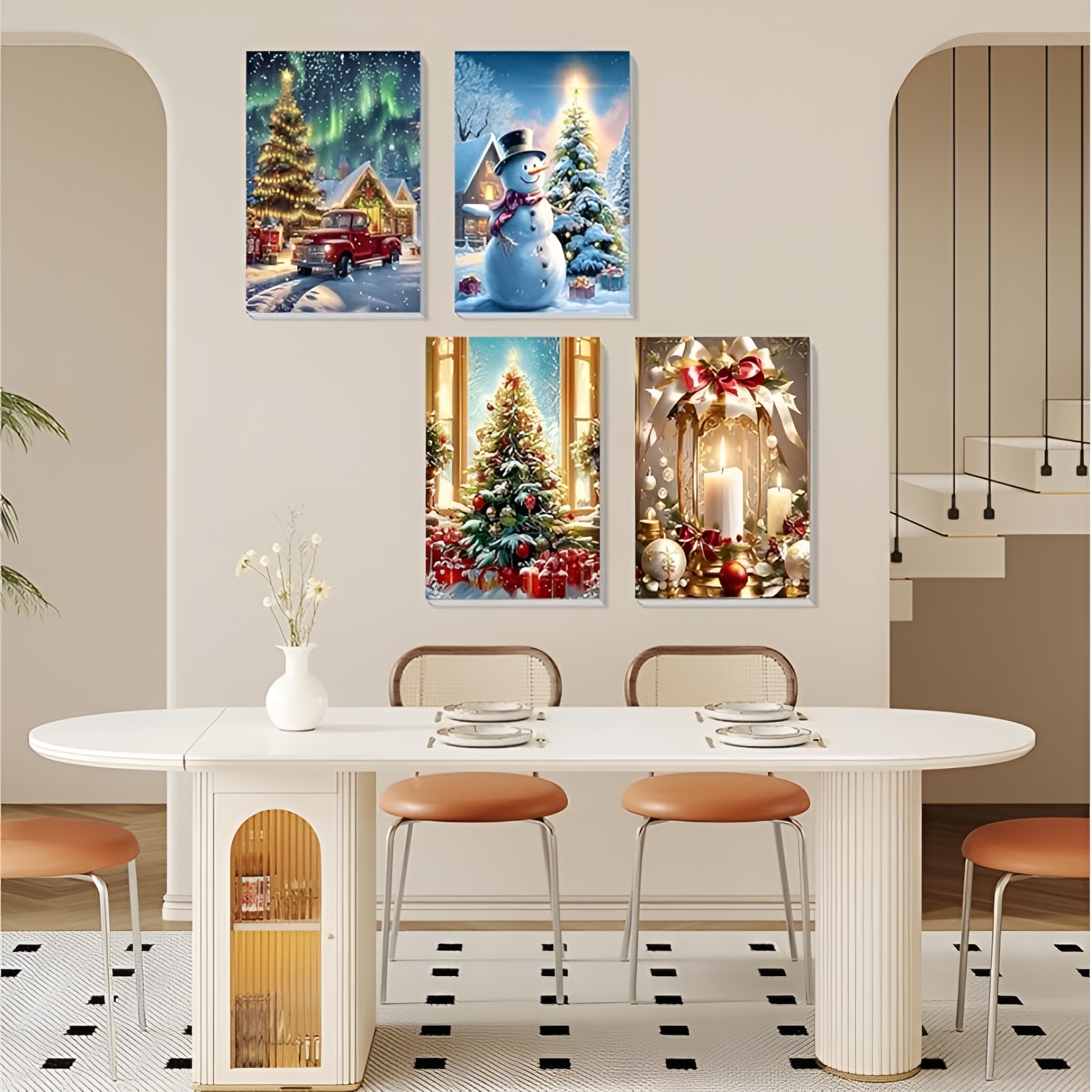 Canvas Paint by Numbers Kit for Adults with Acrylic Paints