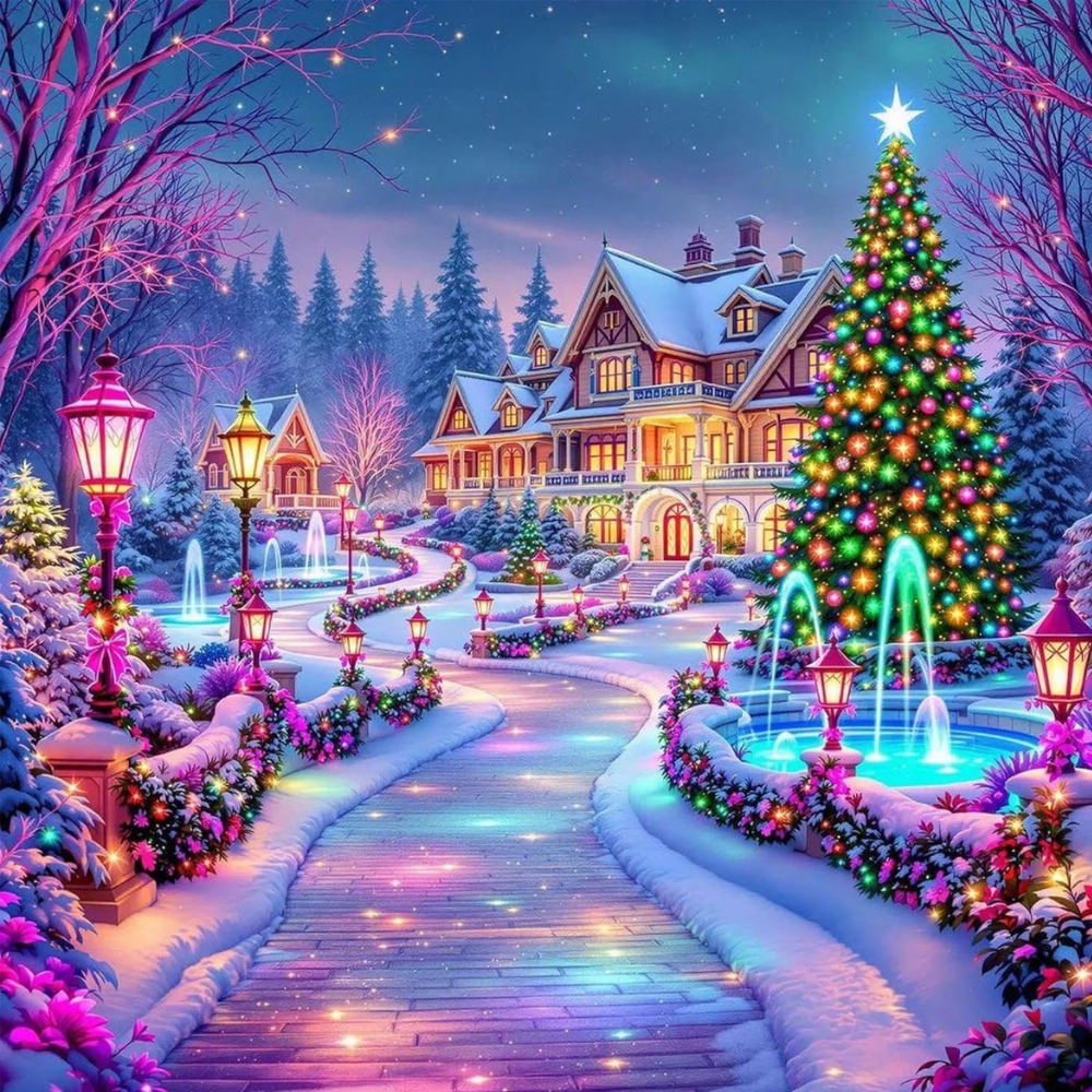 DIY Christmas Themed Diamond Painting Kit