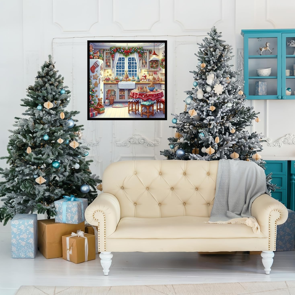 Christmas House Themed Diamond Art Painting Kit