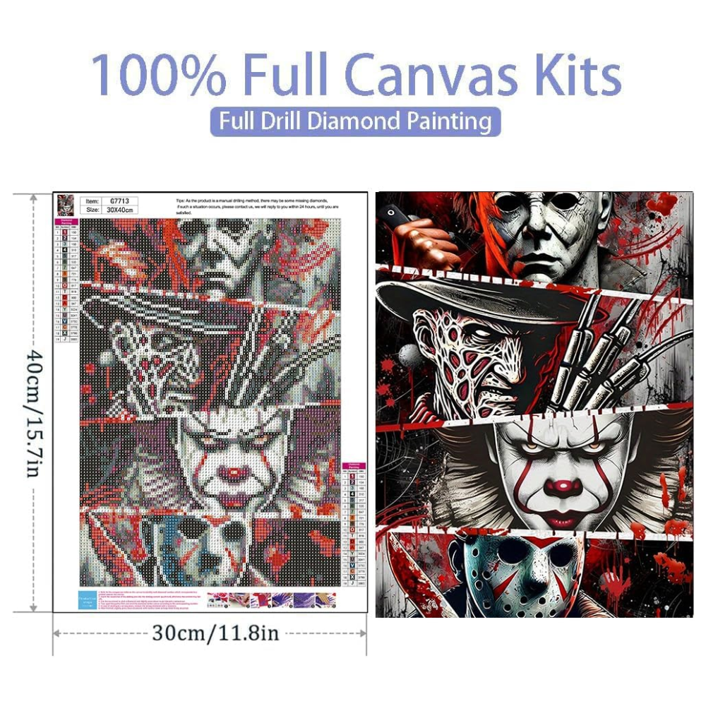 Halloween Paint by Diamonds Dots Gem Painting Kit