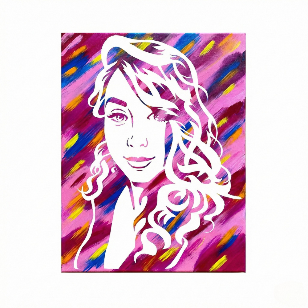 DIY Valentines Day Custom Couple Portrait