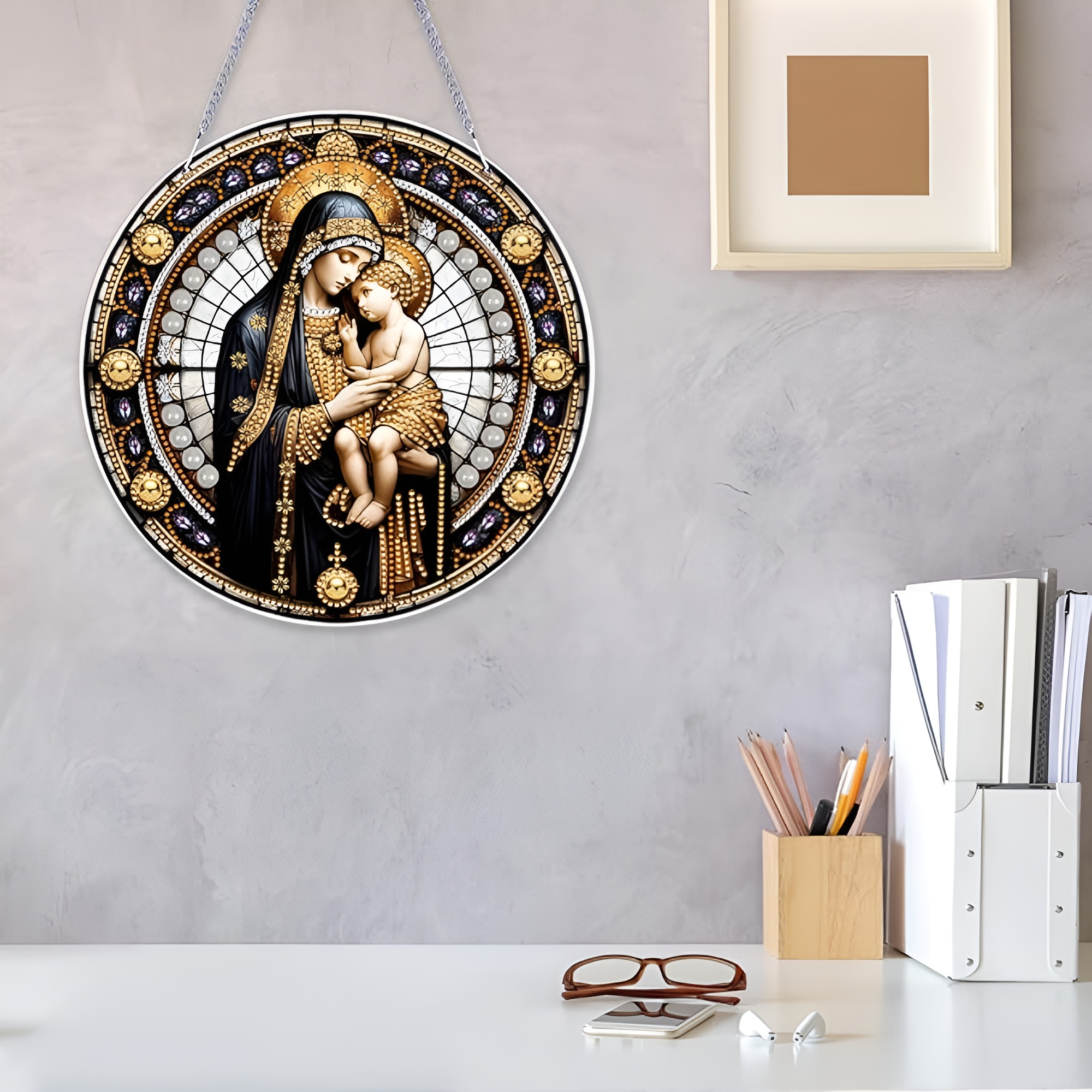 DIY Christmas Ornament Diamond Art Kit with Double Sided Design