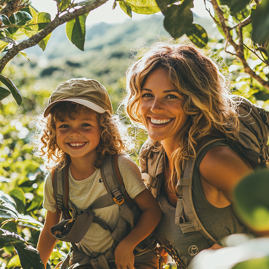 Adventurous Hearts: A Mother-Child Outdoor Expedition Paint By Color