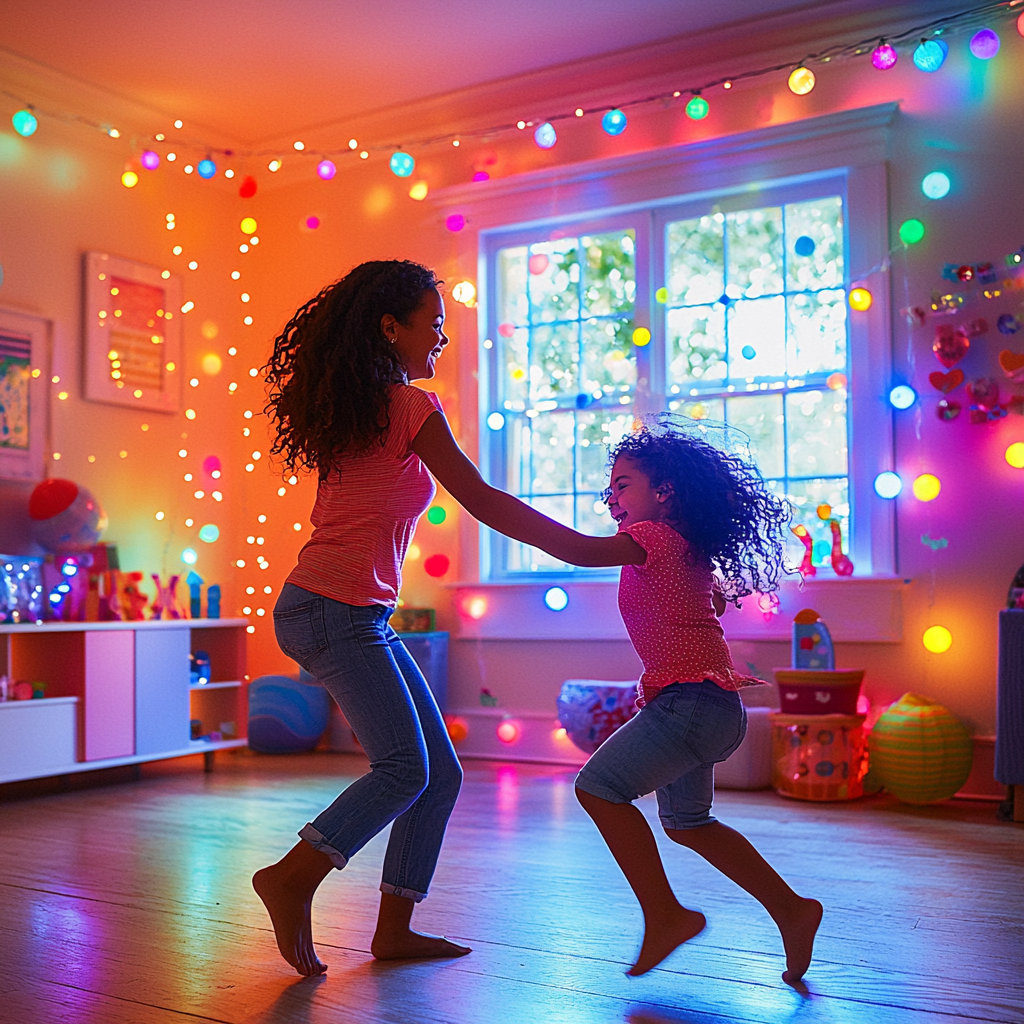 A Day Of Dance: Family Dance Party At Home Paint By Diamonds Kits