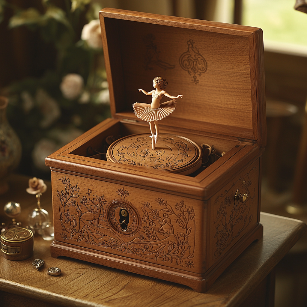 Melodies Of The Past: Mother's Musical Memory Box Painting Diamond Kit