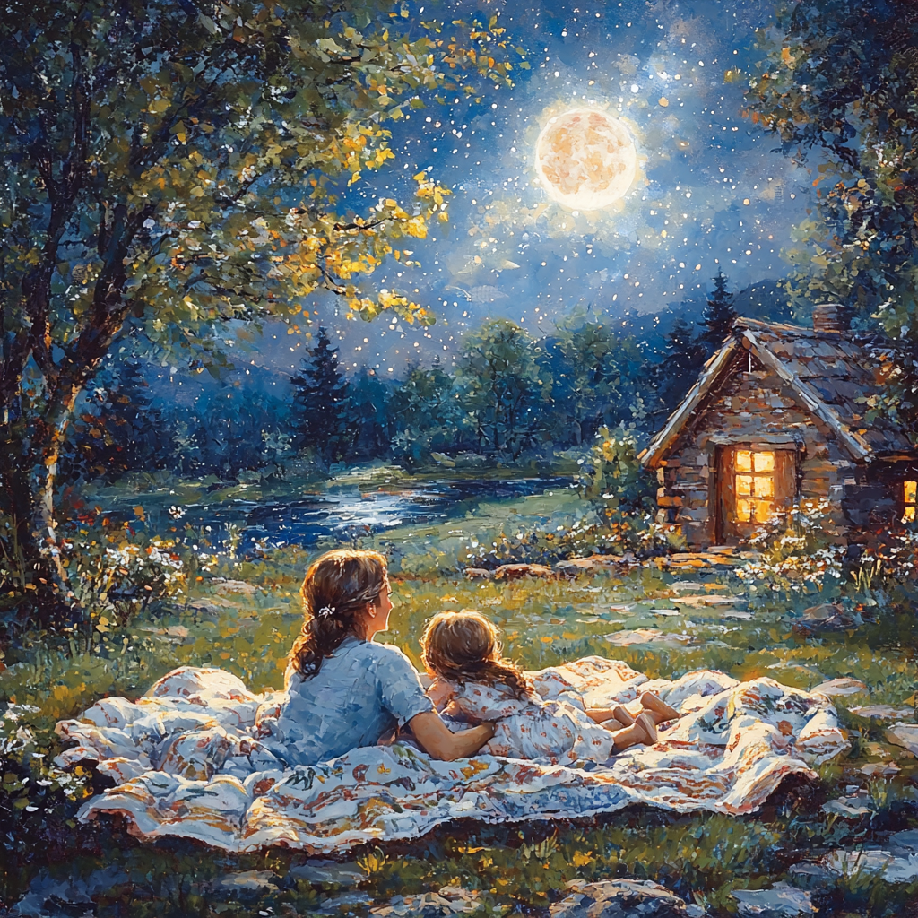 Moonlight Magic: A Stargazing Experience Paint By Diamond