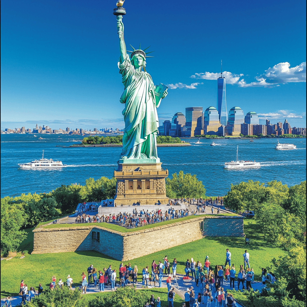 Statue Of Liberty DIY Paint By Diamonds
