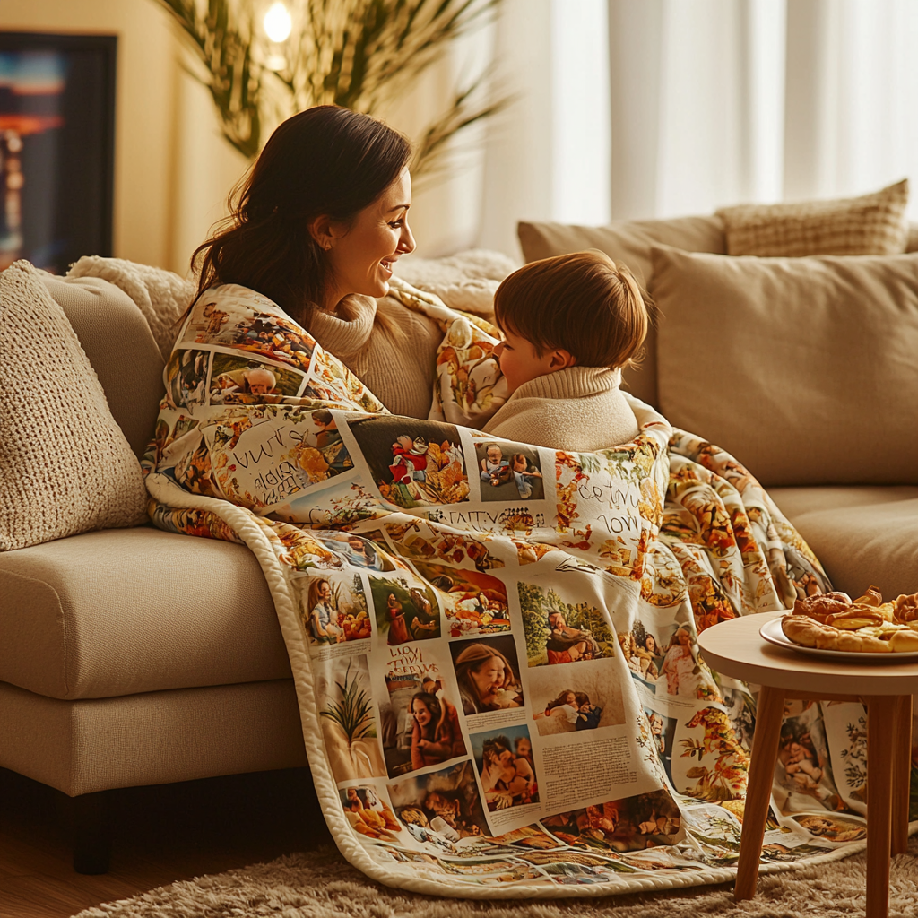 Whispers Of Comfort: A Custom Blanket Of Memories Paint By Color