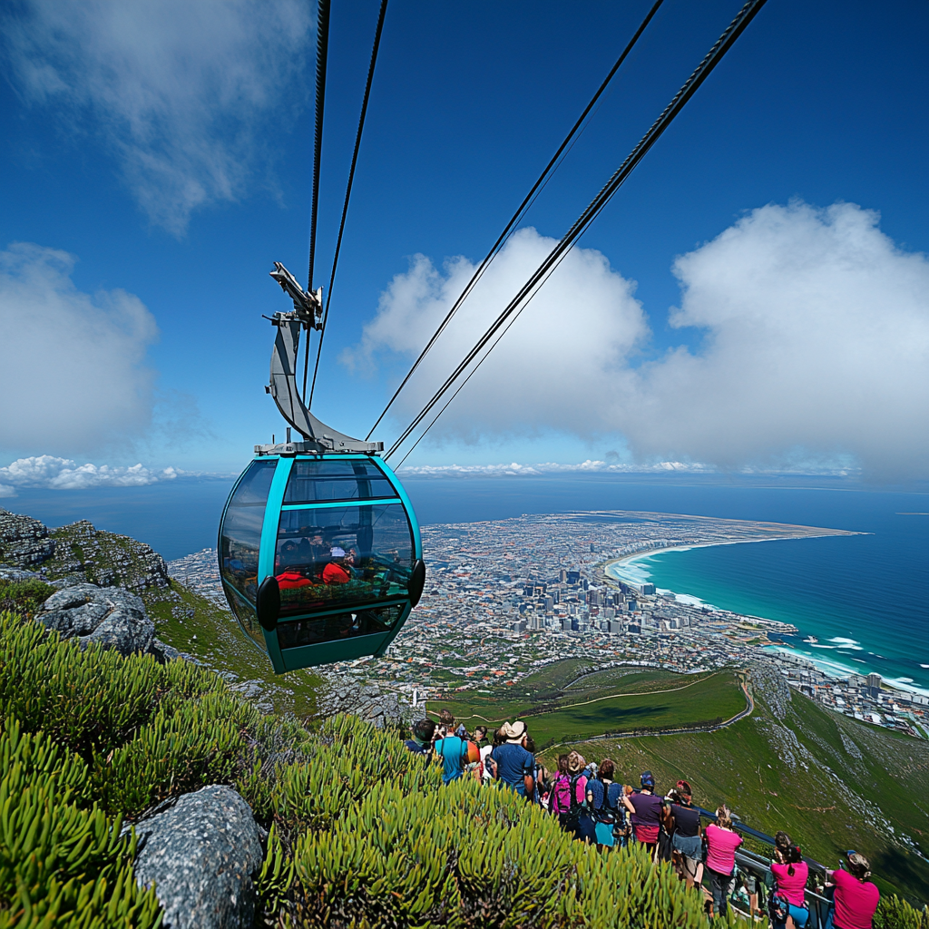 Table Mountain Cableway paint by diamonds