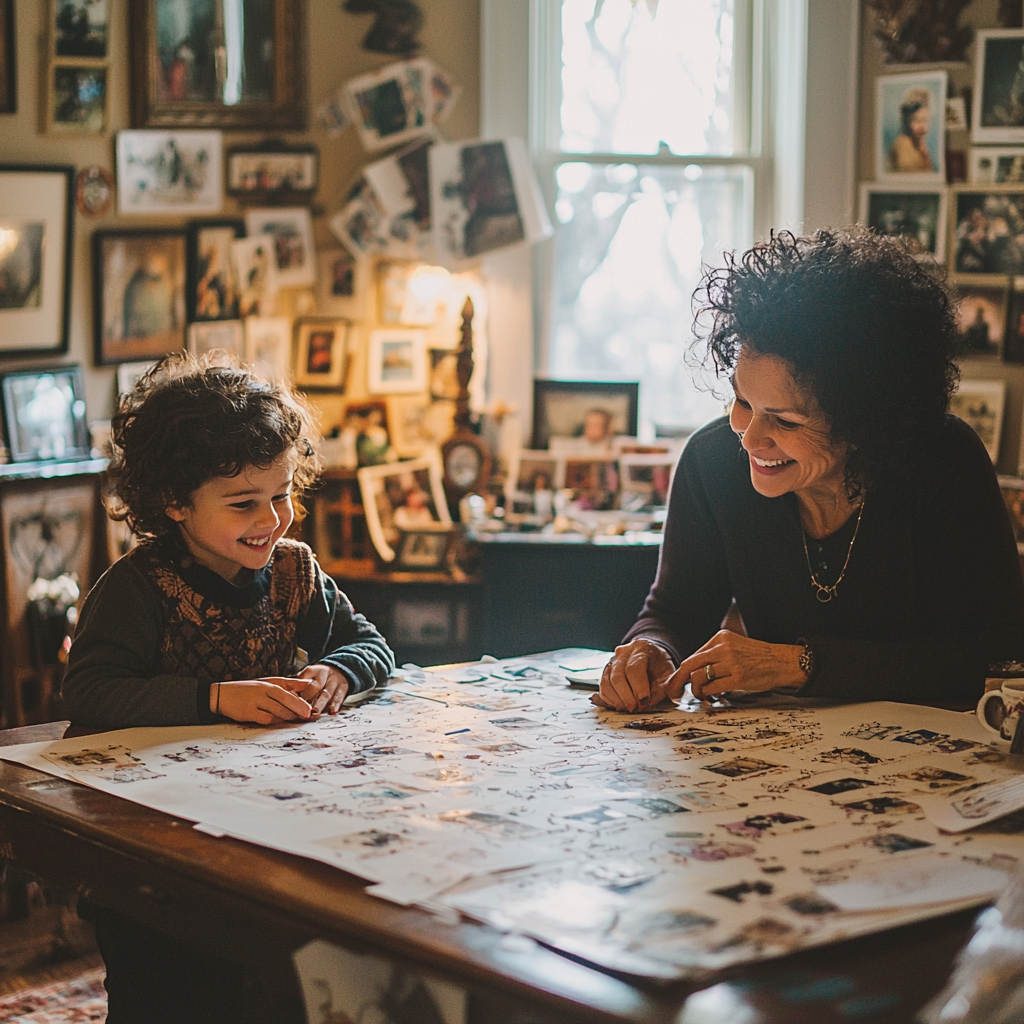Journey Through Time: A Family History Exploration Paint By Color