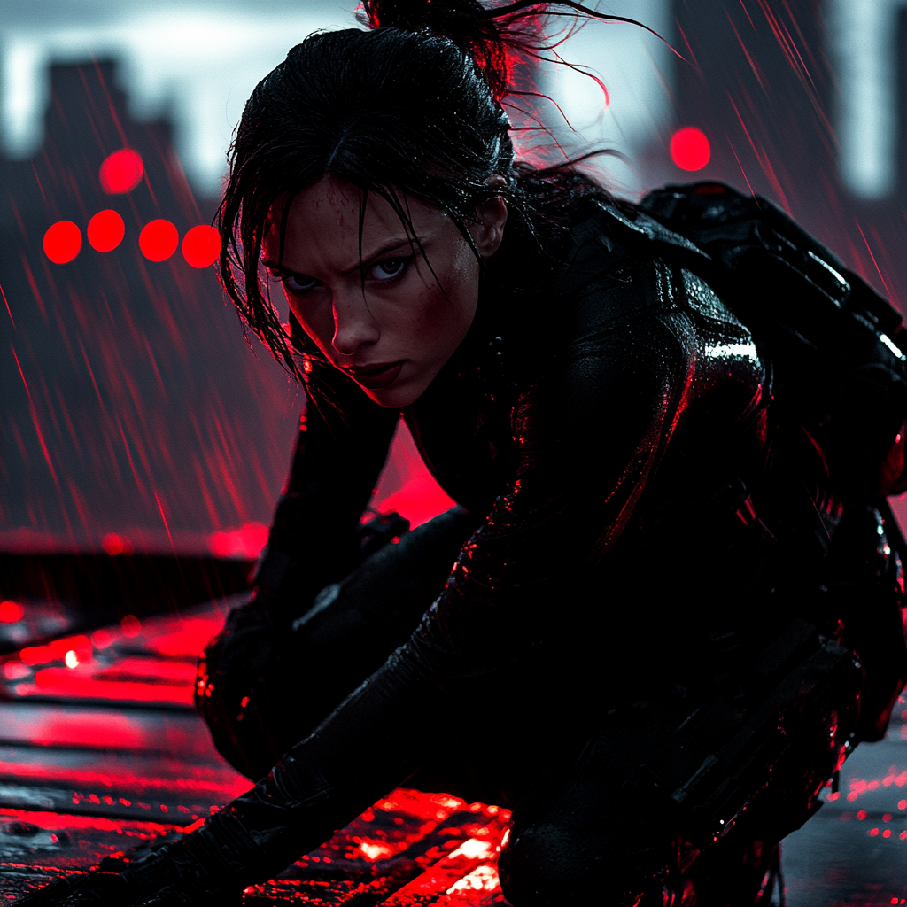 Scarlett Johansson Unveiling The Enigmatic Black Widow diamonded painting kits
