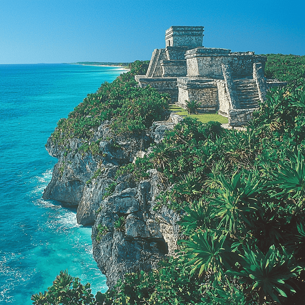 Tulum Ruins - Quintana Roo Painting Diamond Kit