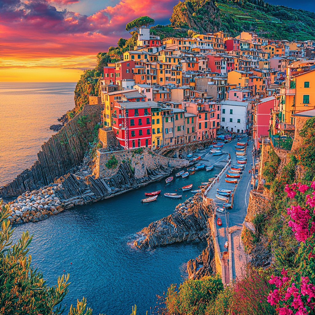 Manarola - Cinque Terre DIY Paint By Diamonds