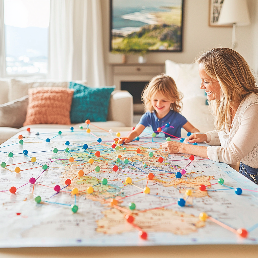Wonders Of The World: Creating A Family Travel Map Paint By Diamond