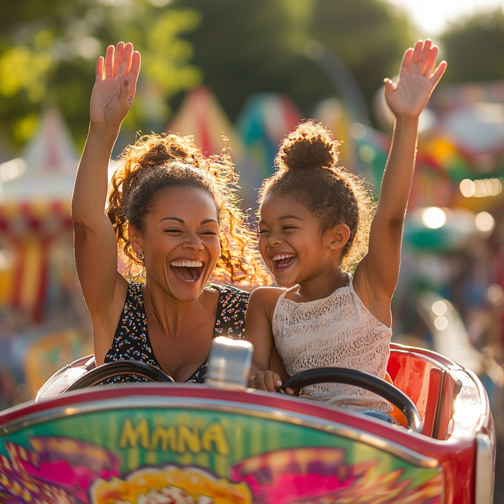 Whirlwind Adventures: A Day At The Amusement Park Paint By Diamond