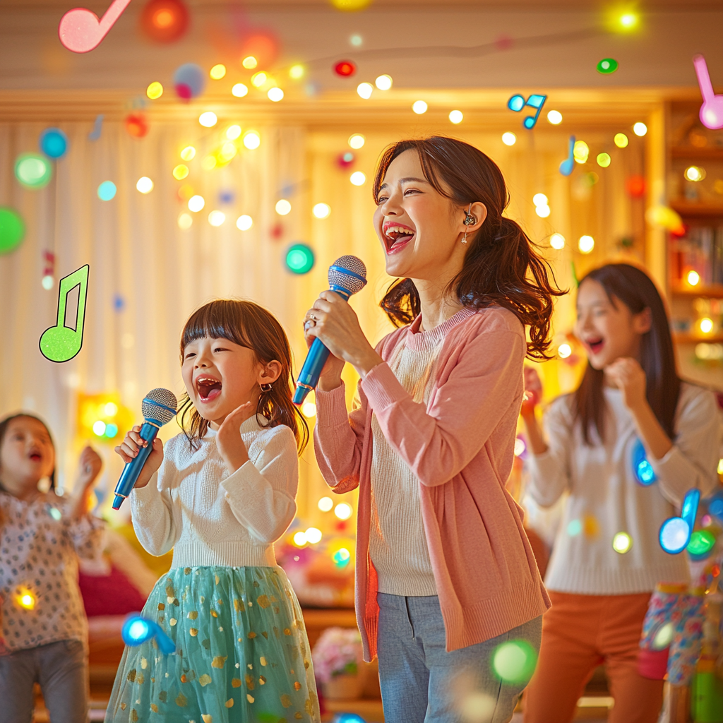Joyful Noise: Family Karaoke Night Diamonded Painting Kits