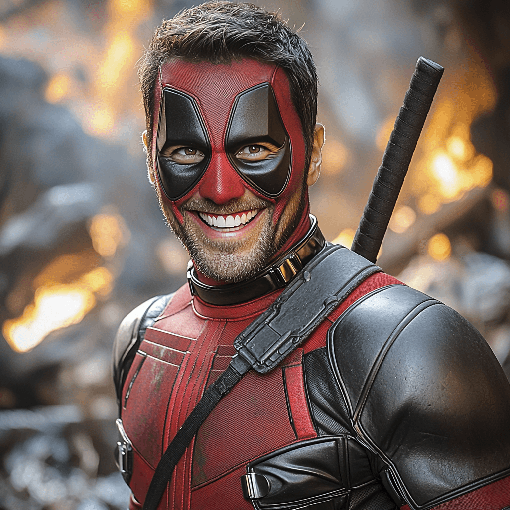Ryan Reynolds: The Charismatic Trickster Of Deadpool Painting By Diamonds Kit