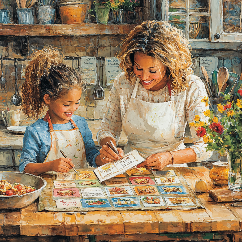 Echoes Of Joy: Creating A Family Recipe Book Painting By Diamonds Kit