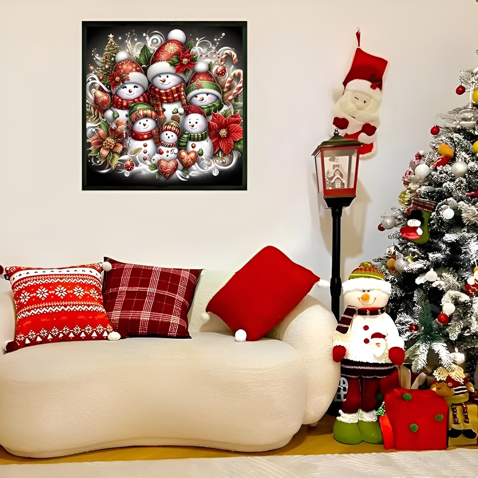 Round Full Drill 5D Christmas Diamond Painting Art Kits