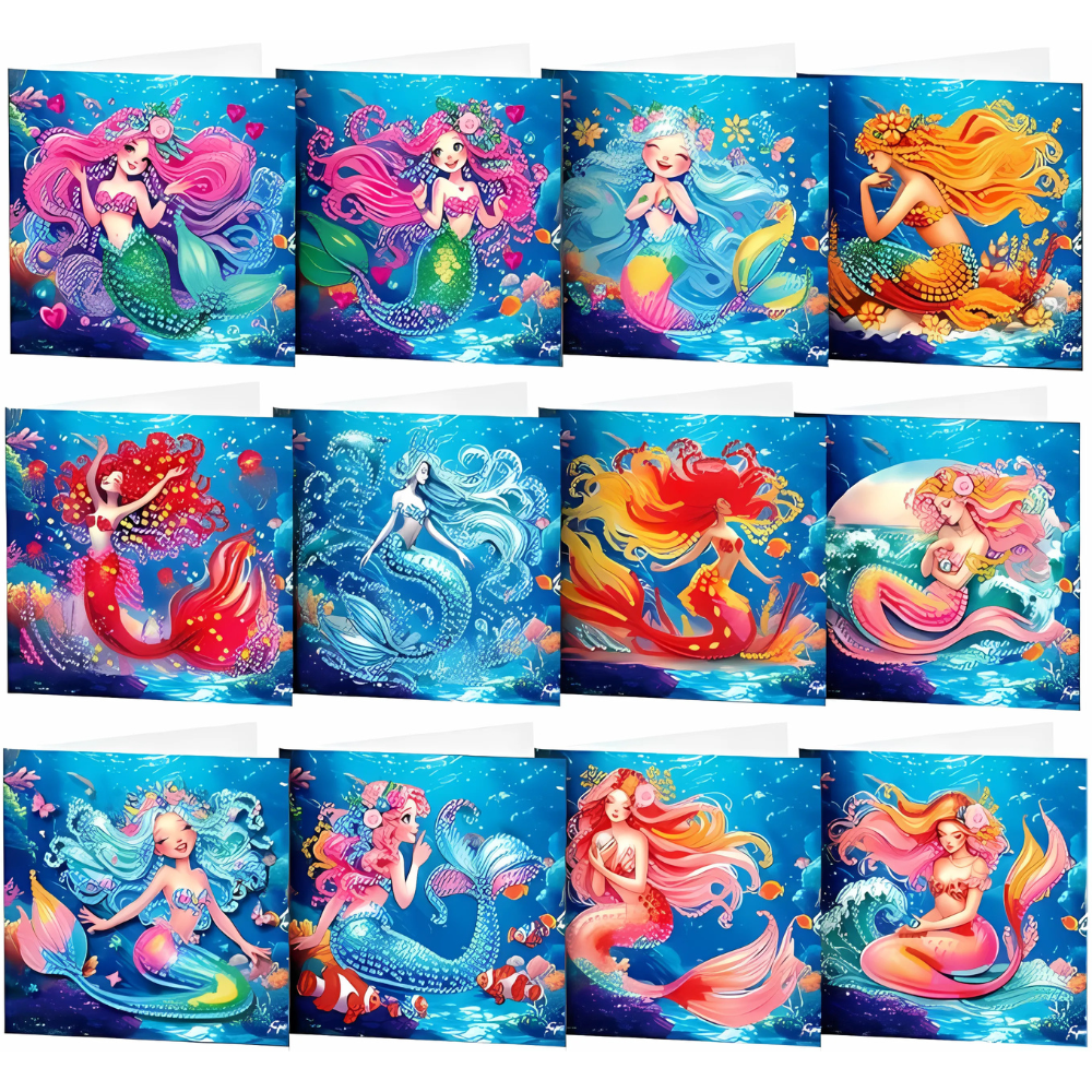 12 Pack Of Decorative Owl Themed Art Panels With Beaded Designs