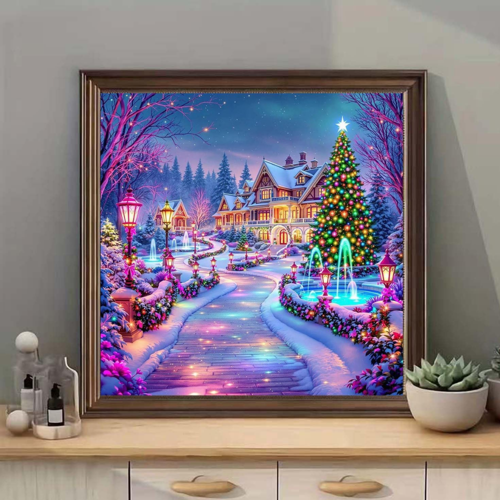 DIY Christmas Themed Diamond Painting Kit