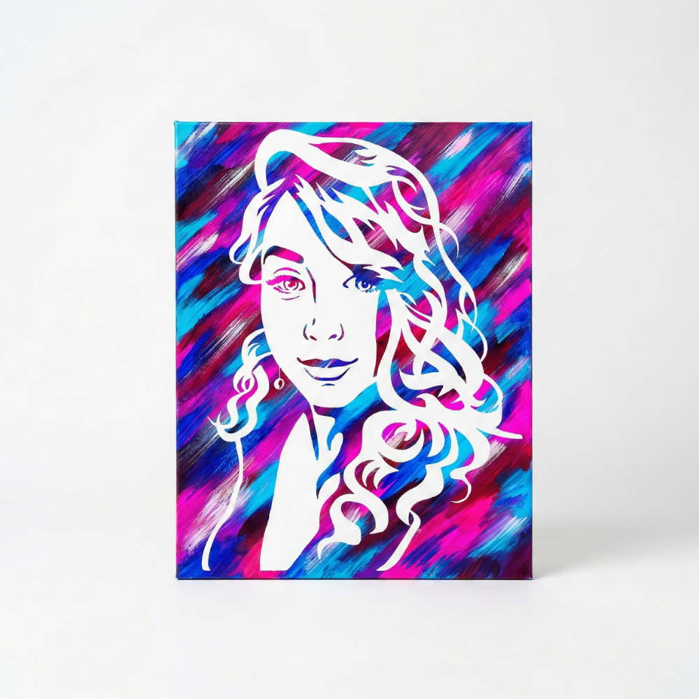 DIY Valentines Day Custom Couple Portrait