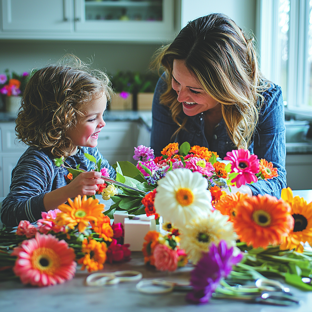 Blossoms Of Care: A DIY Flower Arrangement Workshop Paint By Color