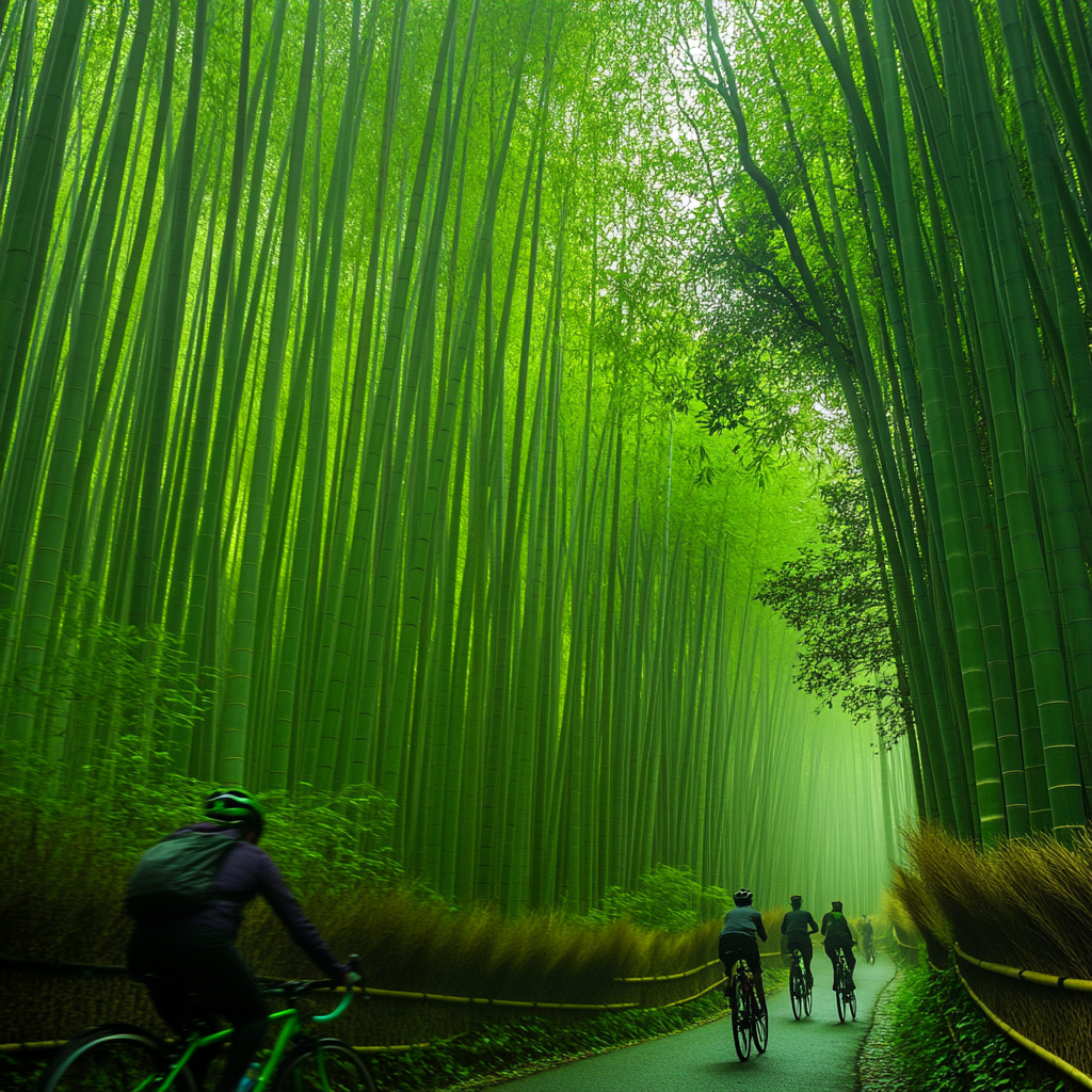 Arashiyama Bamboo Grove paint by diamond