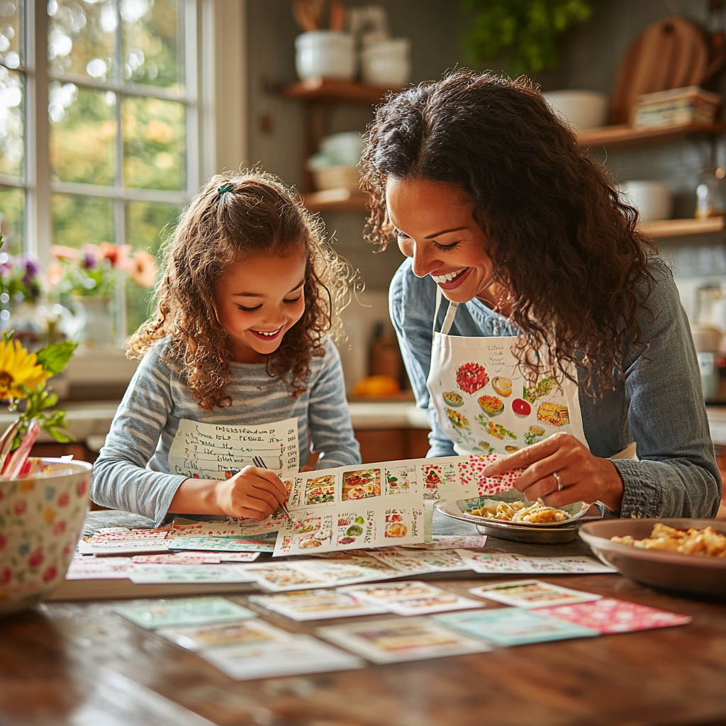 Echoes Of Joy: Crafting A Family Recipe Book Painting By Diamonds Kit
