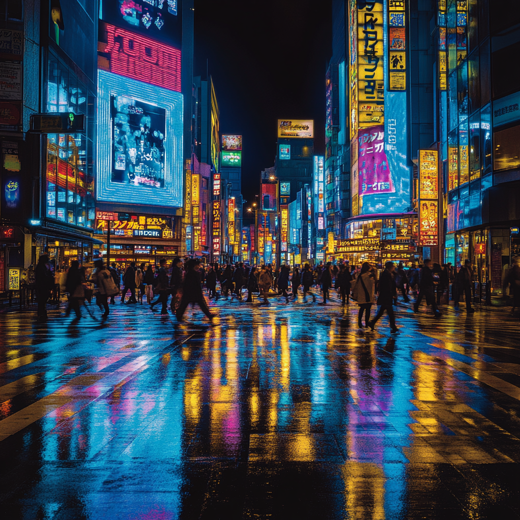 Shibuya Crossing paint by diamond