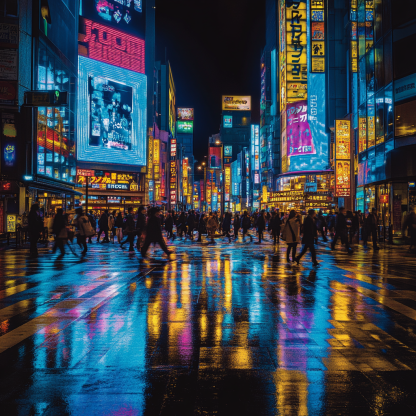 Shibuya Crossing paint by diamond