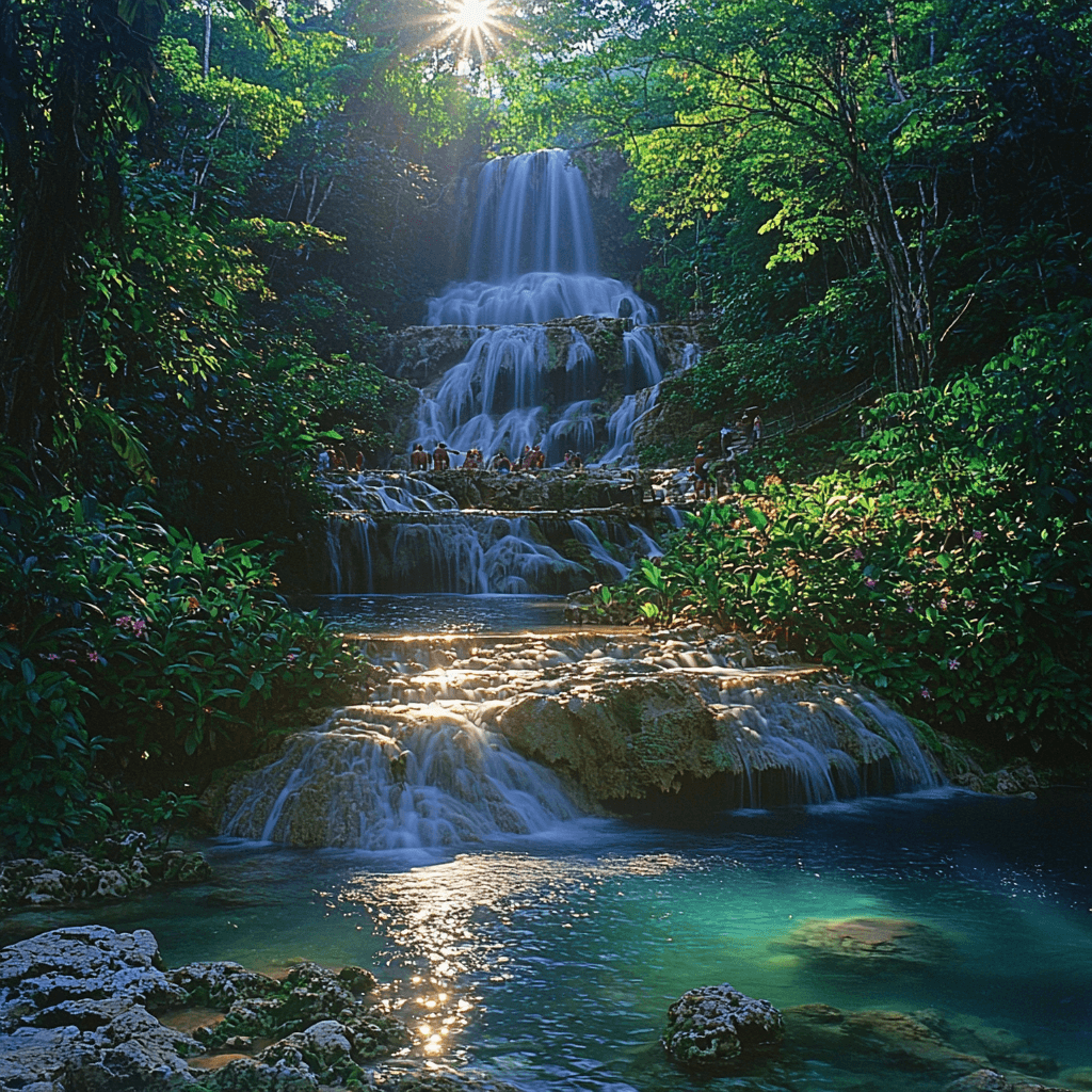 Erawan National Park - Kanchanaburi Paint By Color