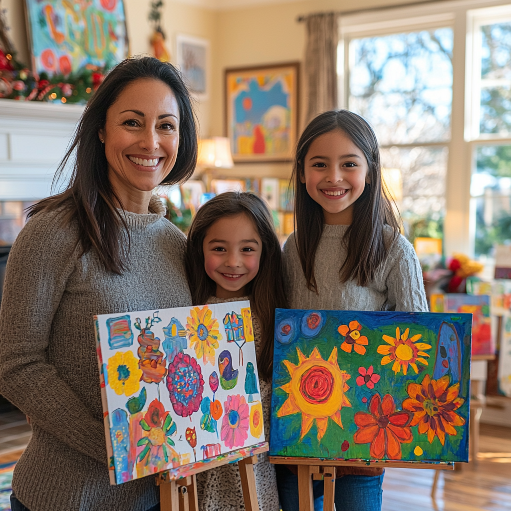 Hand In Hand: A Family Art Exhibition Day Paint By Color