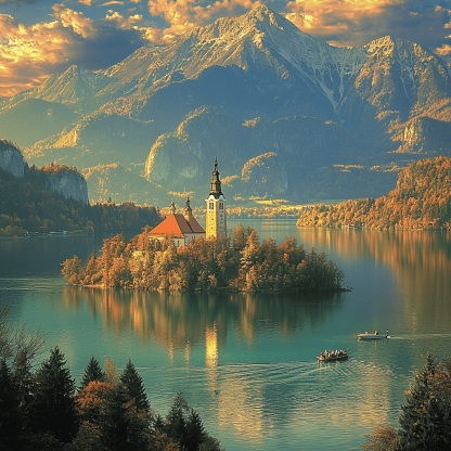 Lake Bled Painting Diamond Kit